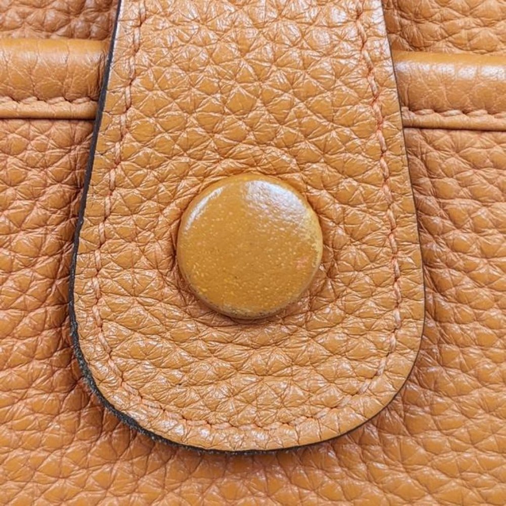 Hermes Evelyne Iii Gm Large Clemence Orange Leather Cross Body Bag - Picture 6 of 12